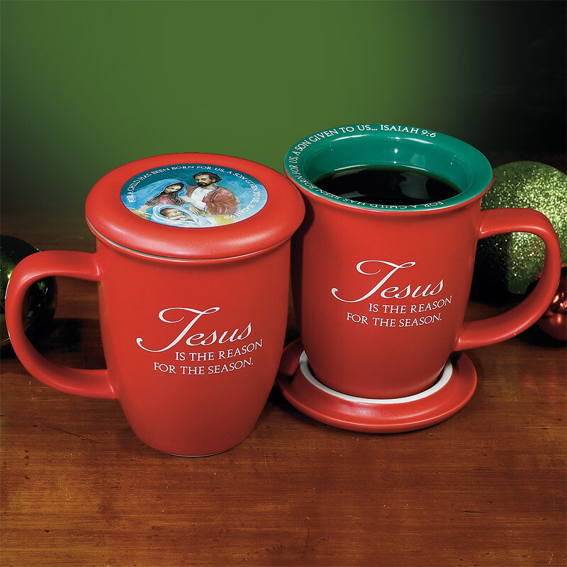 Jesus is the Reason Mug and Coaster Set Disc.