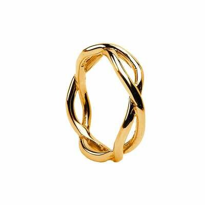 Mens 10kt Gold Infinity Wedding Band