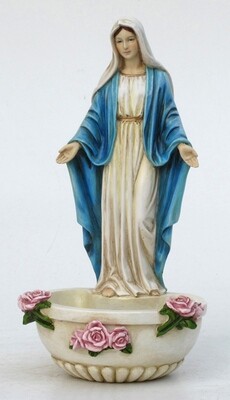 7.5" Lady of Grace Font, Hand-Painted Color
