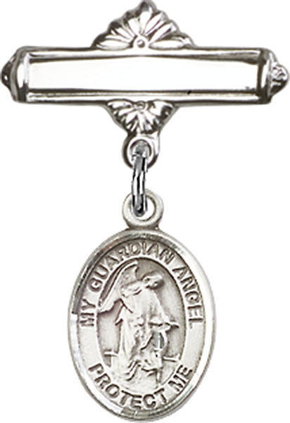 Guardian Angel Baby Badge Pin