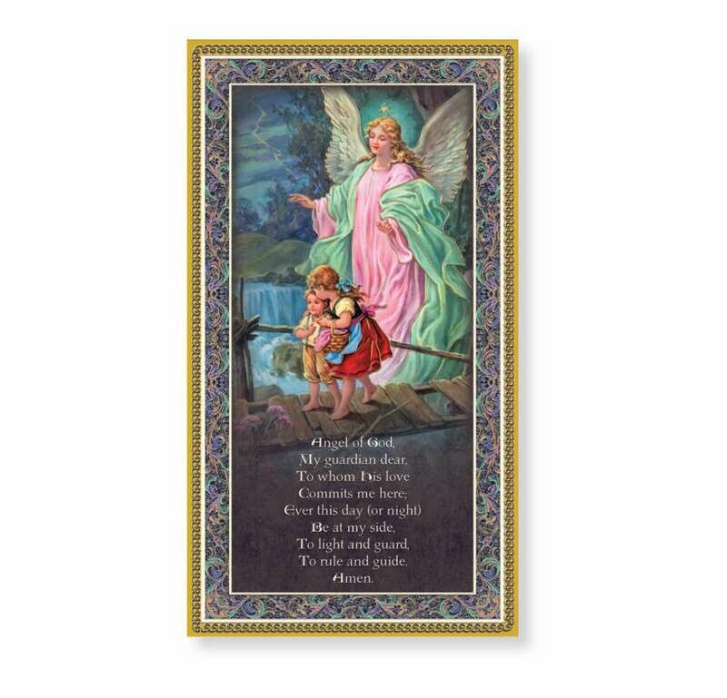 Guardian Angel Plaque with Prayer