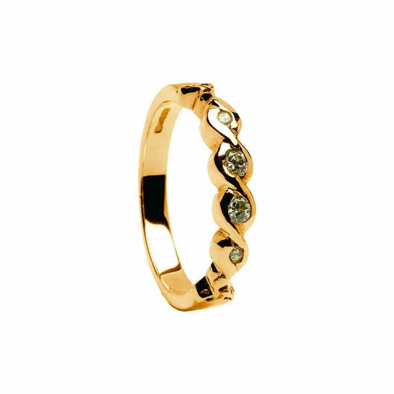 14kt Gold Diamond Eternity Engagement Ring .15cts