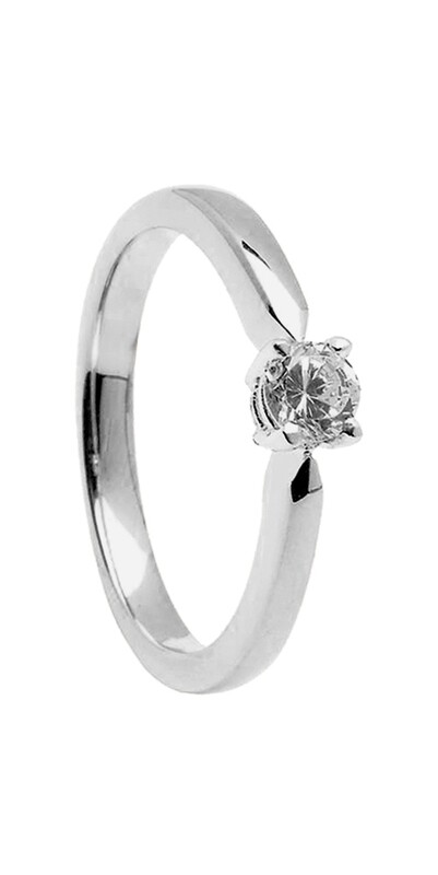 14kt Gold 4mm .25cts Diamond Engagement Ring