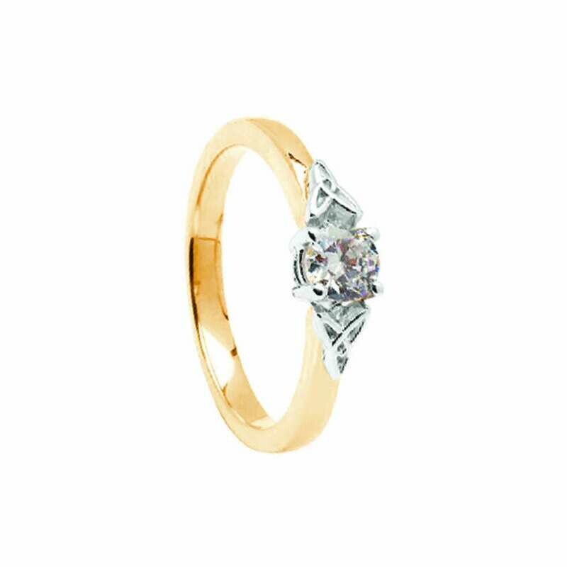 14kt Gold 5mm .50cts Diamond Engagement Ring