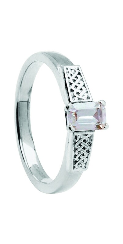 14kt Gold .50cts Emerald Cut Diamond Ring