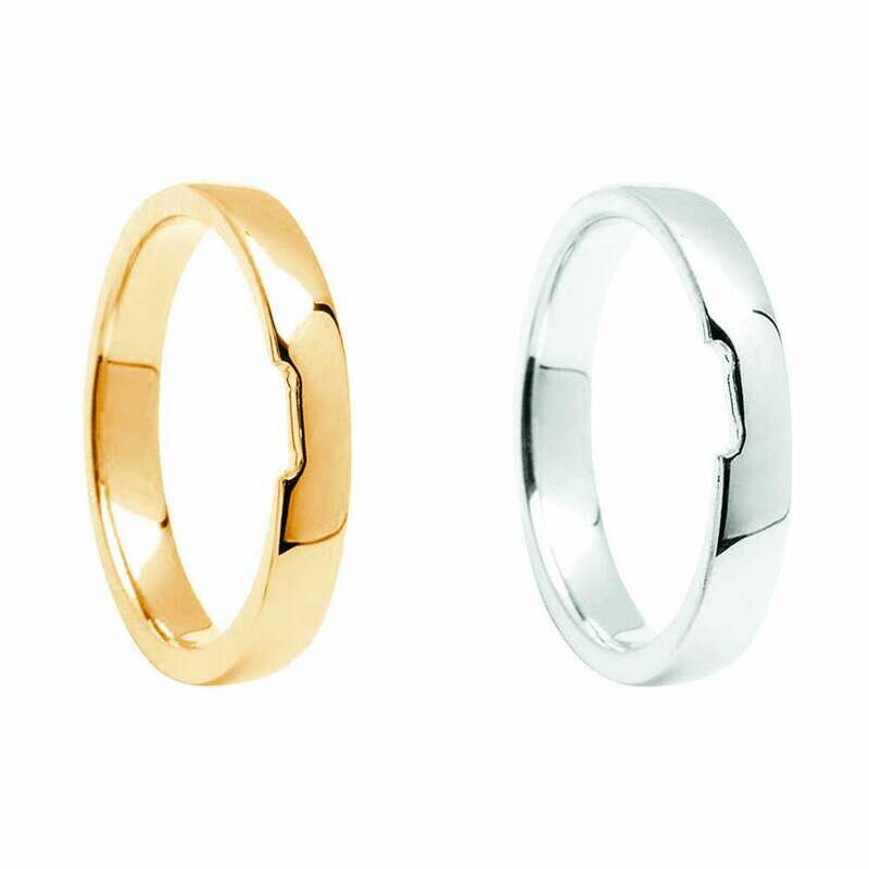 Matching Plain Wedding Band to fit Engagement Rings BO|ENG01 thru BO|ENG08