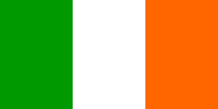 4ft. x 6ft. Ireland Flag with Grommets (2 Rings) Disc.