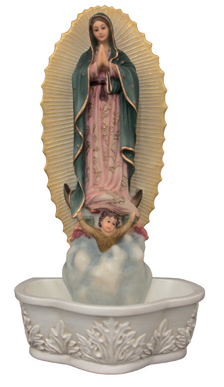 7.5&quot; Guadalupe Font in Full Color Stands/Hangs