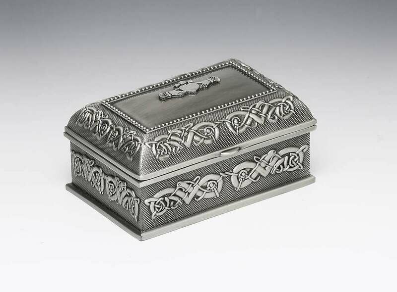 Mullingar Pewter Claddagh Jewelry Box- Large