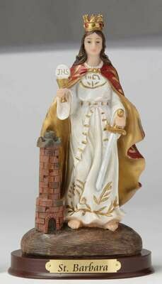 8" St. Barbara Statue