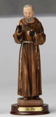 8" St. Padre Pio Statue