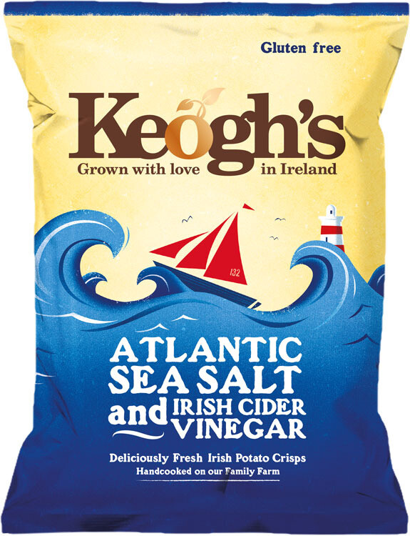 Keoghs Sea Salt &amp; Cider Vinegar Crisps 40g