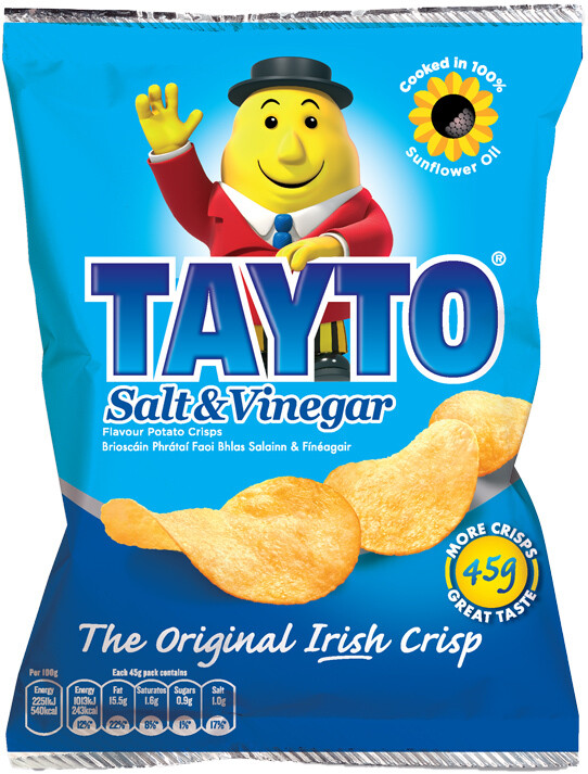 Tayto Salt &amp; Vinegar Crisps