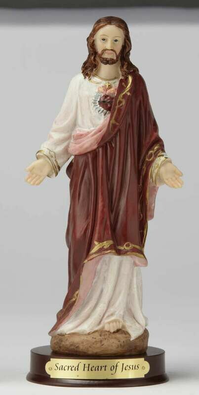 8" Sacred Heart of Jesus Statue