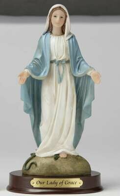 8" Our Lady of Grace Statue