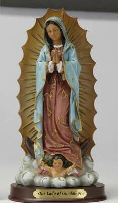 12" Our Lady of Guadalupe Statue