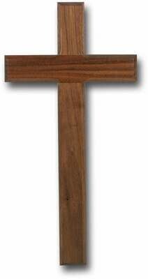 12" Genuine Walnut Cross with Beveled Edges