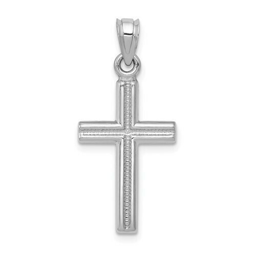 14kt White Gold Cross Pendant