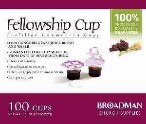 Communion- Fellowship Cup Prefilled Juice/Water (100ct)