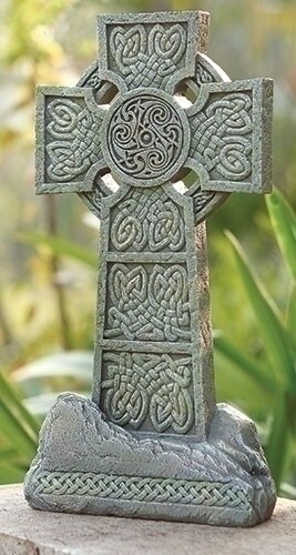16.25&quot; Celtic Cross Garden Statue