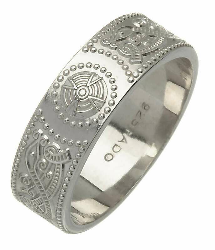 Mens 14kt Gold Medium An Ri Wedding Band