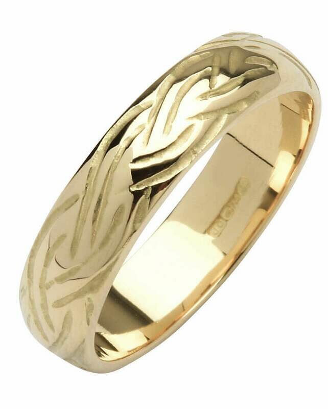 Mens 14kt Gold Narrow Dome Livia Wedding Band