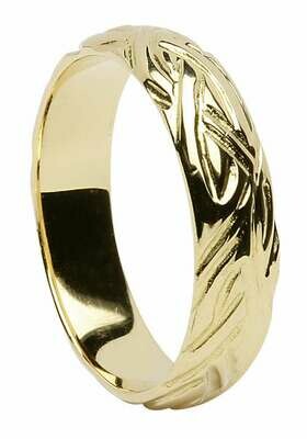 Ladies 14kt Gold Medium Dome Livia Wedding Band