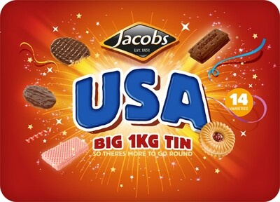 Jacobs USA Assorted Tin of Cookies