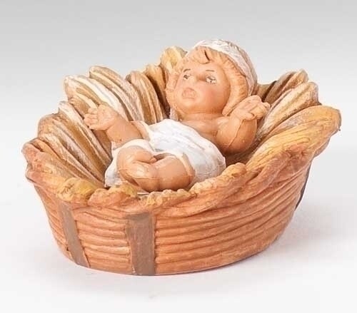 5&quot; Scale Fontanini Classic Baby Jesus with Manger