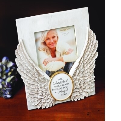 Angel Wings Memorial Photo Frame
