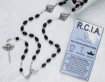 Commemoritive RCIA Black Rosary