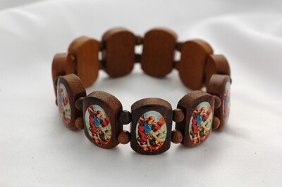 Brazilian Wood Bracelet- St. Michael