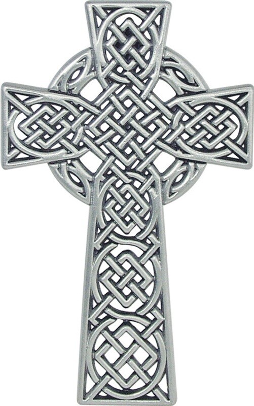 4.5&quot; Celtic Knot Irish Wall Cross Disc.