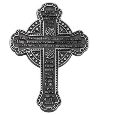 5.5" Irish Blessing Message Wall Cross