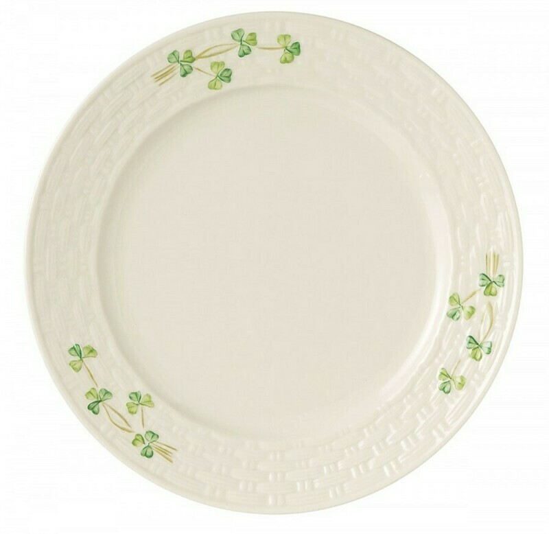 Belleek Shamrock Dinner Plate