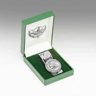 Mullingar Pewter Shamrock Money Clip