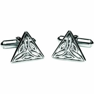 Sterling Silver Trinity Knot Cufflinks