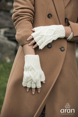 Adult Aran Fingerless Gloves