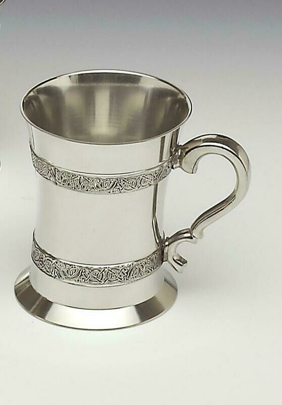 Mullingar Pewter Celtic Strip Tankard
