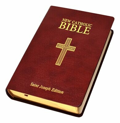 St. Joseph New Catholic Bible (Personal Size)- Burgundy, Bonded Leather