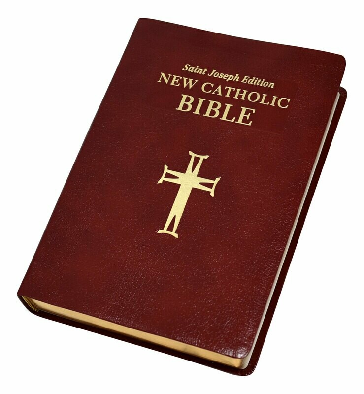 St. Joseph New Catholic Bible (Large Type)- Burgundy, Bonded Leather