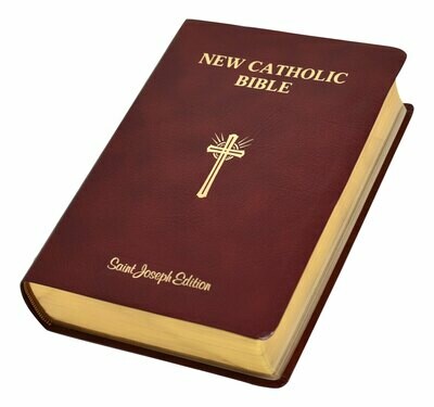 St. Joseph New Catholic Bible (Giant Type)- Burgundy, Bonded Leather