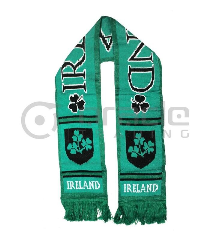Ireland Knitted Scarf- Black and Green