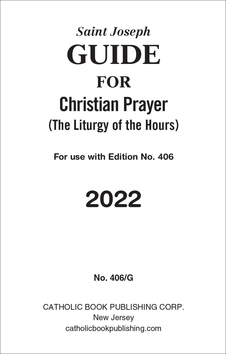 2022 Guide for Christian Prayer