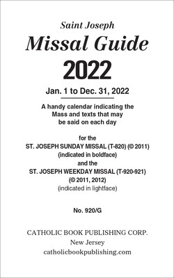 2022 Annual Missal Guide