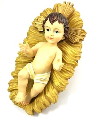 8" Infant Jesus with Crib
