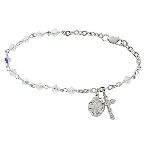 Adult Swarovski® Crystal Rosary Bracelet Adult Swarovski® Crystal Rosary Bracelet