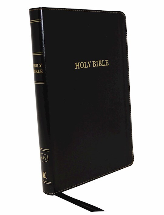 Large Print Thinline Bible-KJV (Comfort Print, Black Leathersoft)