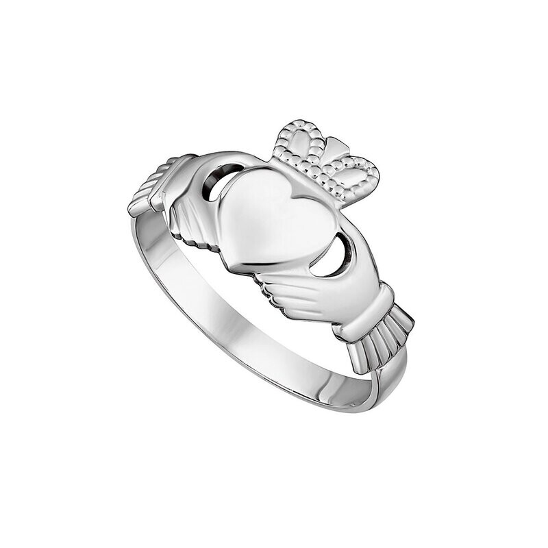 Ladies Claddagh Ring- Sterling Silver- Our Standard Silver Ladies Claddagh Ring
