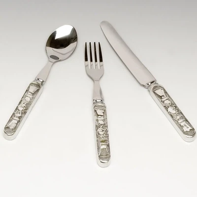 Mullingar Pewter Baby Cutlery Set - Claddagh